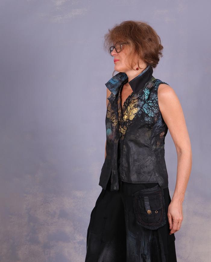 'modernly elegant' avant-garde tank top or vest