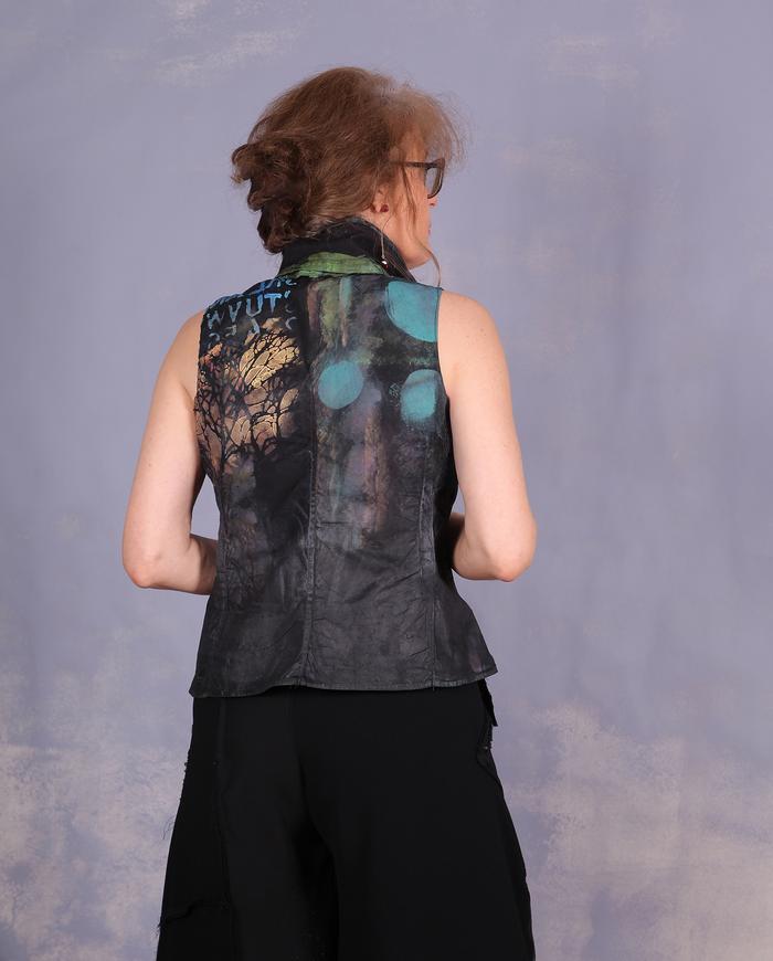 'modernly elegant' avant-garde tank top or vest
