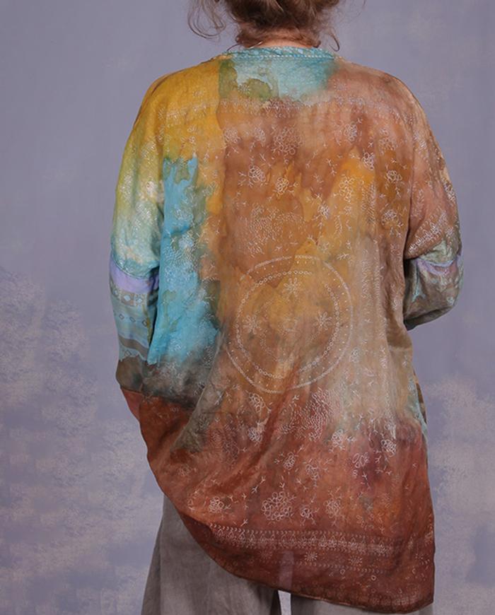 'in a Provence garden' weightless top