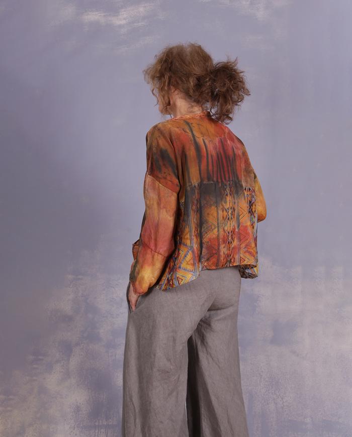 'a southwestern landscape' lightweight swing blouse