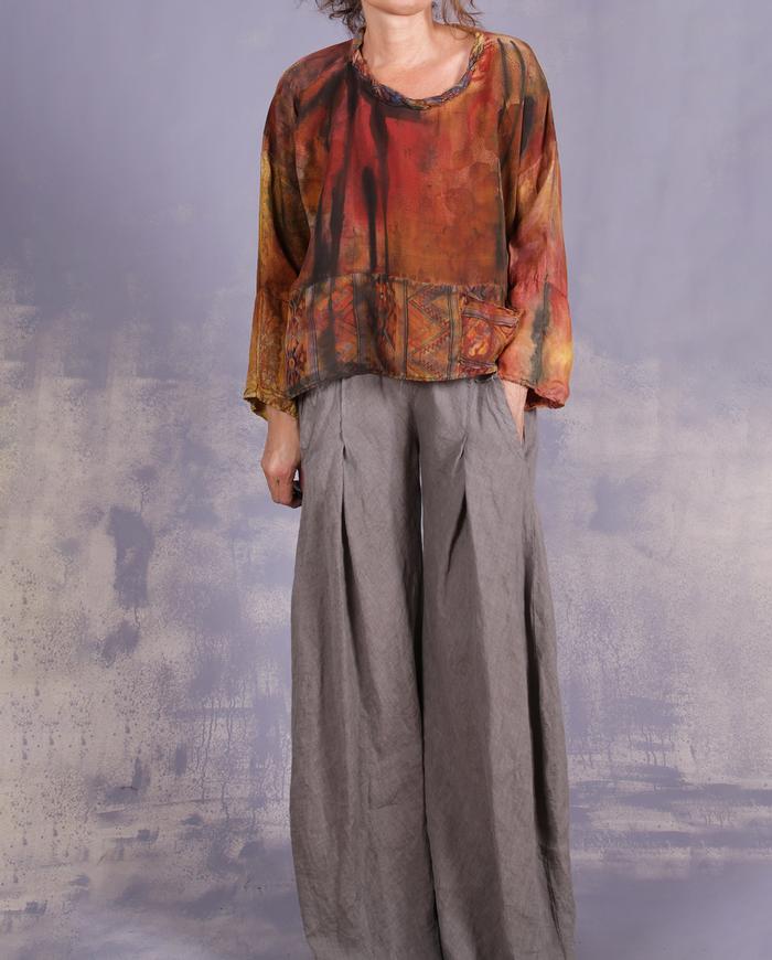 'a southwestern landscape' lightweight swing blouse