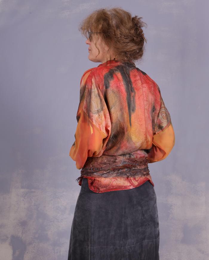 'a well-traveled road' detailed distressed leather belt