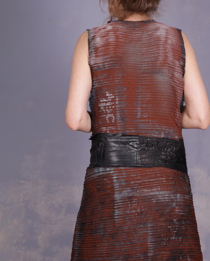 'soft like butter' lambskin textured wide belt