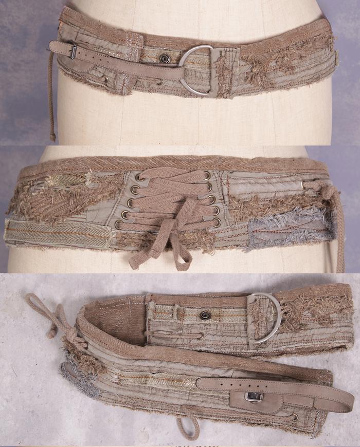 'neutrality of khaki' detailed artisan belt