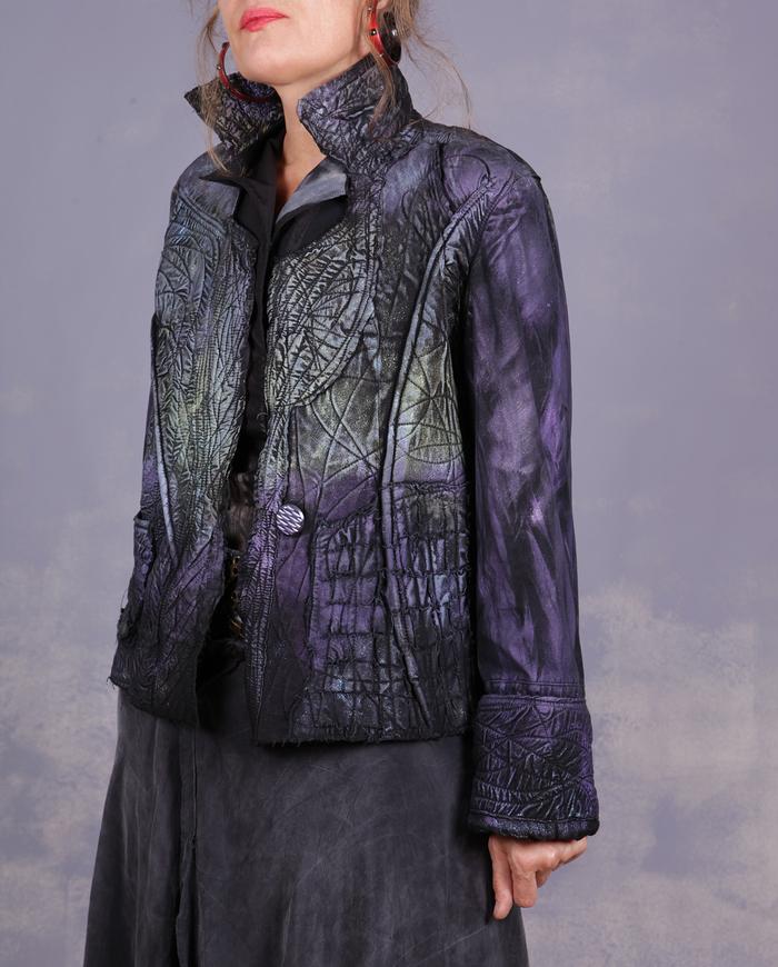 'many road ahead' 3D quilted couture jacket