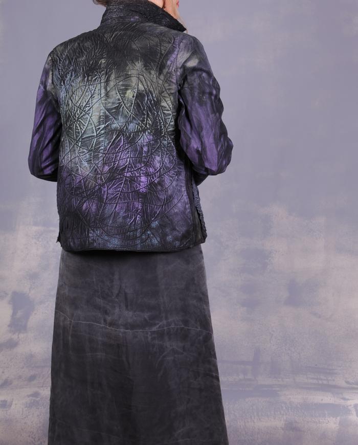 'many road ahead' 3D quilted couture jacket