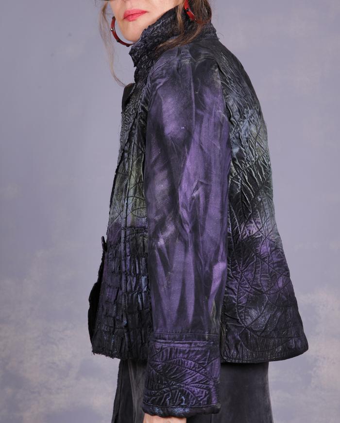 'many road ahead' 3D quilted couture jacket