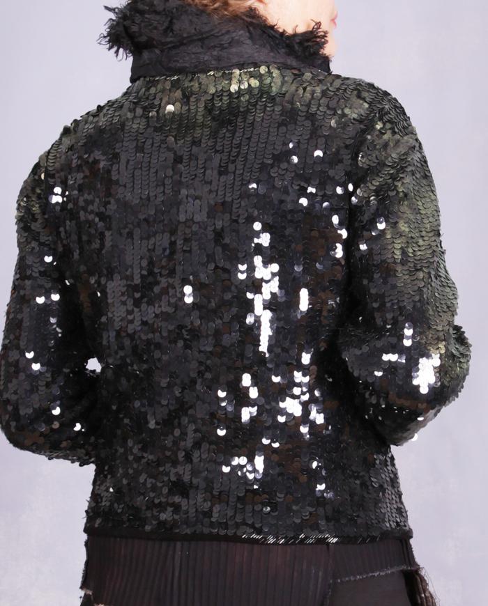 'be warm and shine' sparkly cashmere special occasion jacket/shrug