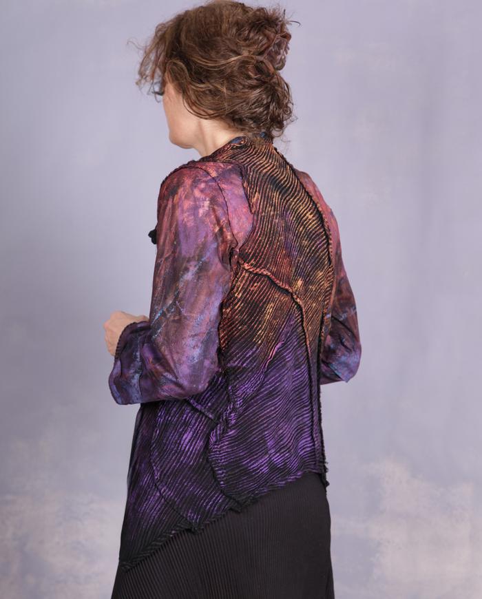 'song of a fire bird' avant-garde textured jacket