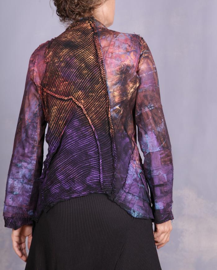 'song of a fire bird' avant-garde textured jacket