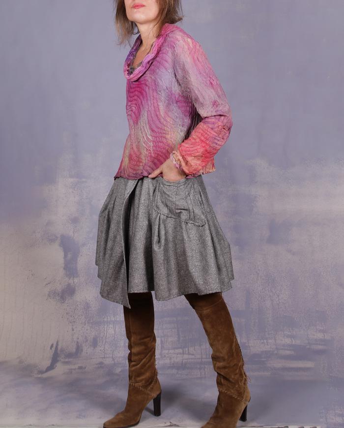 'it's a wrap' fall/winter asymmetrical full skirt