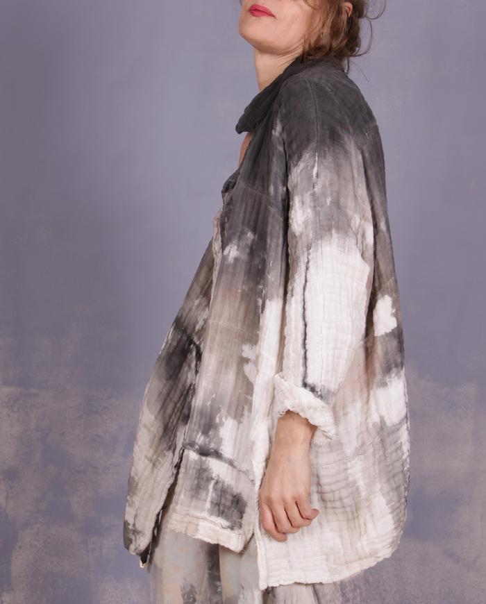 'wrapped in a fluffy cloud' softest textured thick gauze jacket