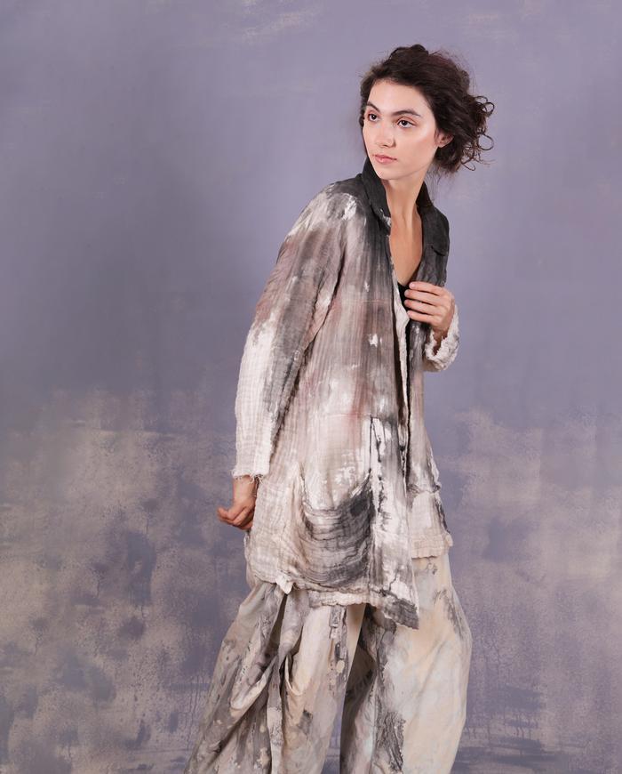 'wrapped in a fluffy cloud' softest textured thick gauze jacket