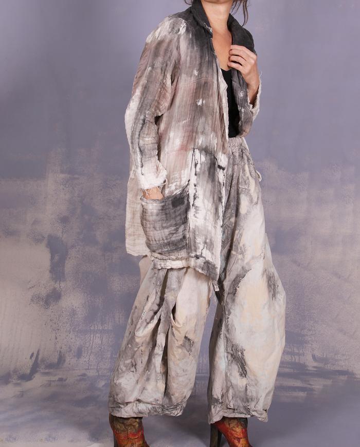 'wrapped in a fluffy cloud' softest textured thick gauze jacket