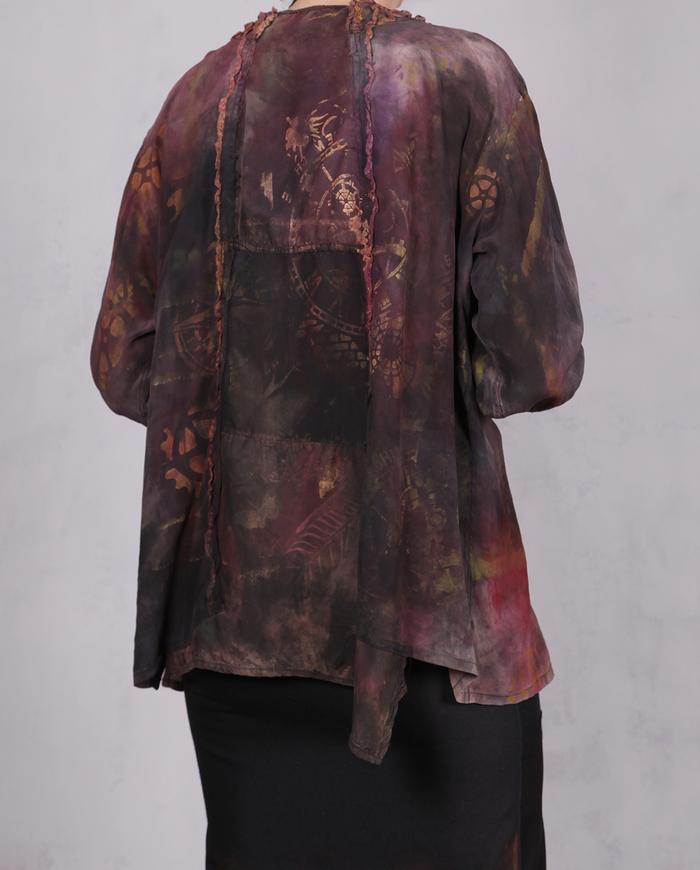 'perpetuum mobile'  hand-painted detailed blouse