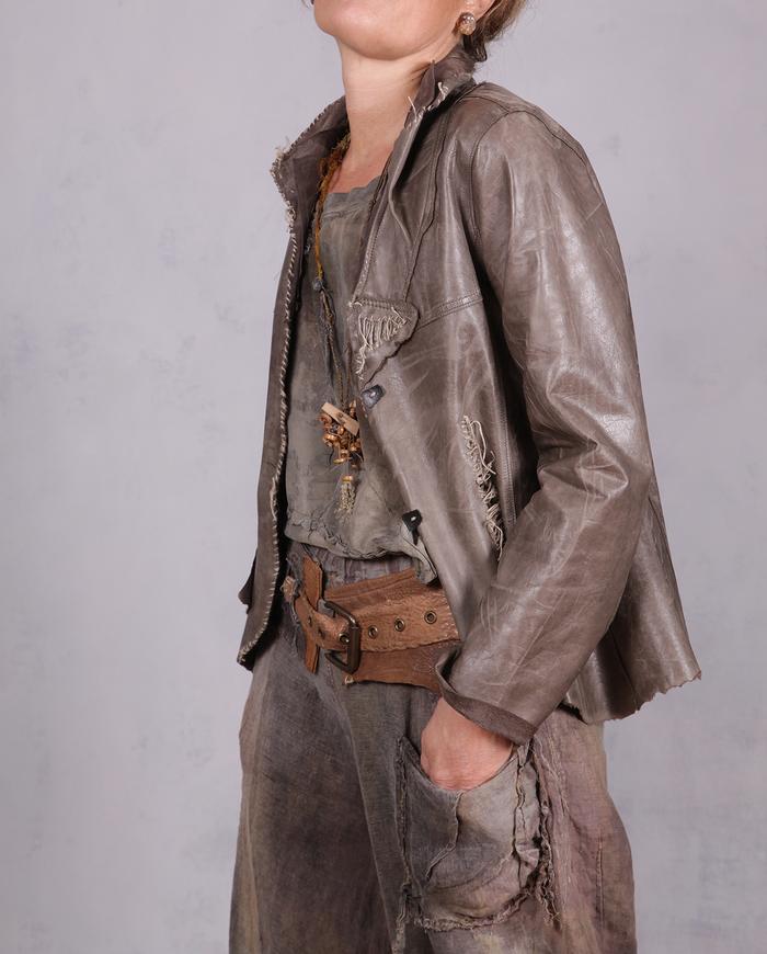 'one and for all' neutral colors detailed tank top