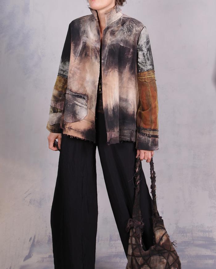 'interlude in a museum' distressed one size modern jacket