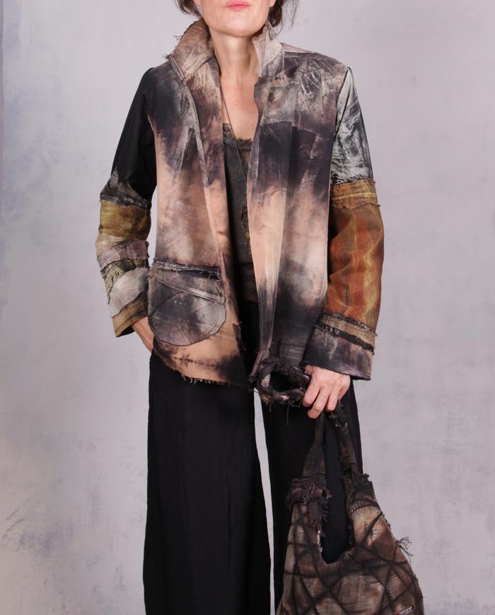 'interlude in a museum' distressed one size modern jacket