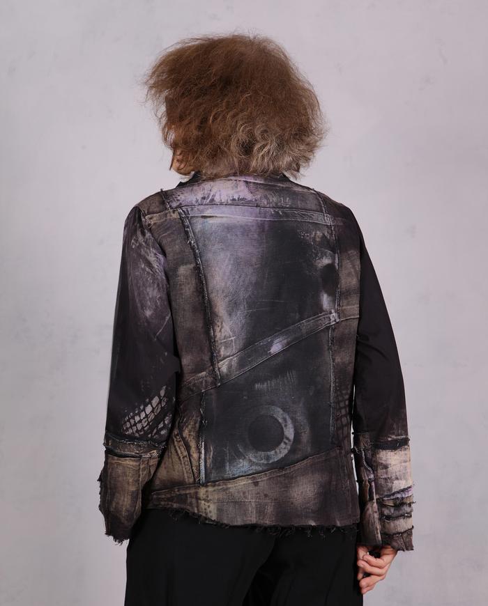 'in and out of lines' sculptural asymmetrical jacket