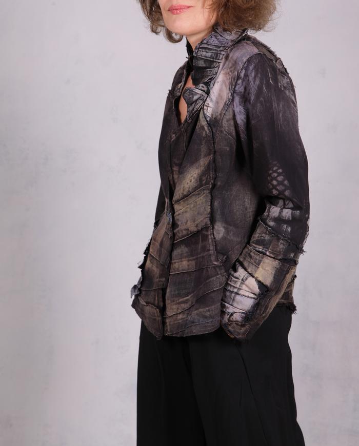 'in and out of lines' sculptural asymmetrical jacket