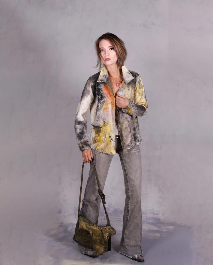 'sub-surface exposure' highly detailed lightweight jacket