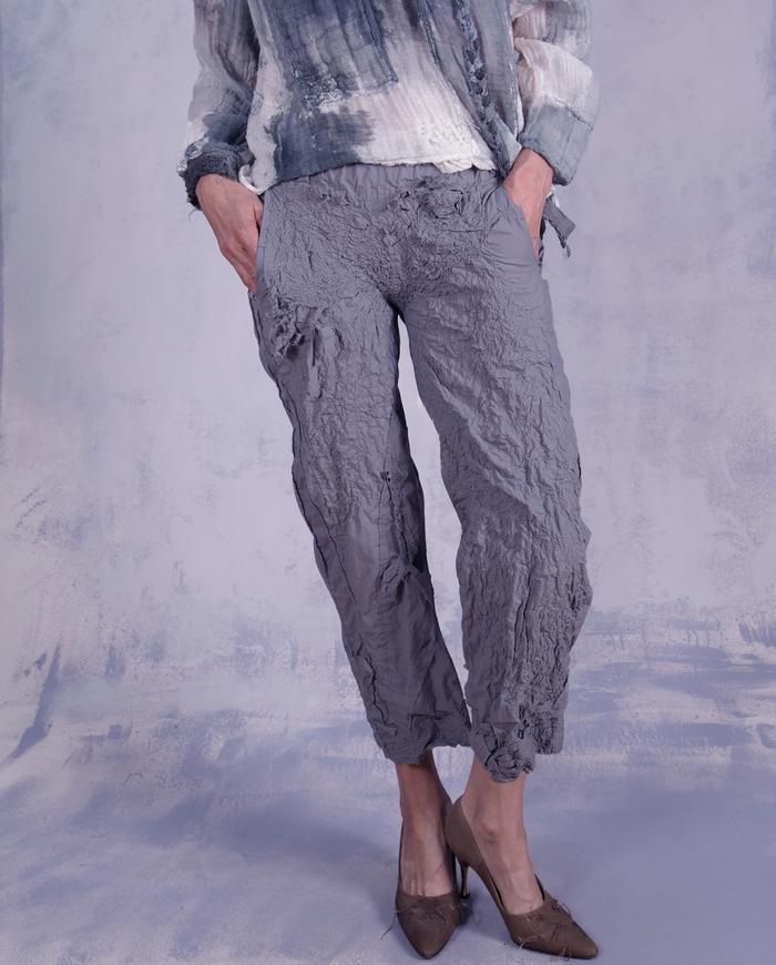 'stone sculpture in motion' highly detailed cropped low-rise pants