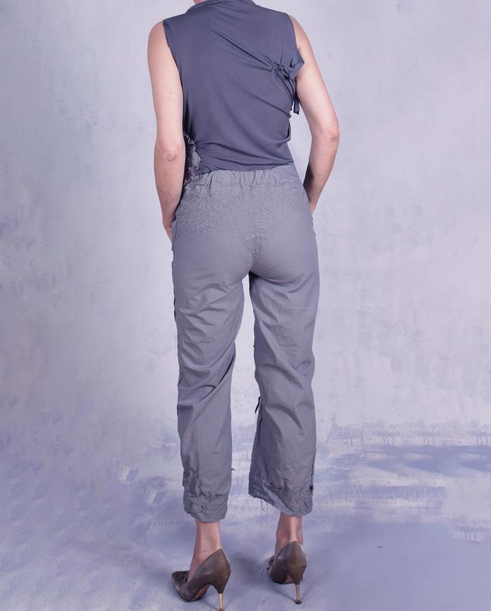 'stone sculpture in motion' highly detailed cropped low-rise pants