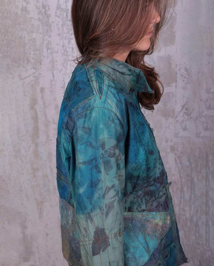 vibrant colors detailed avant-garde jacket