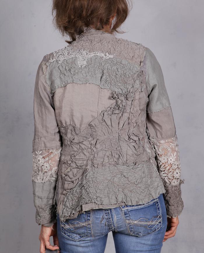 'earth tones and air vibes' highly detailed fitted jacket