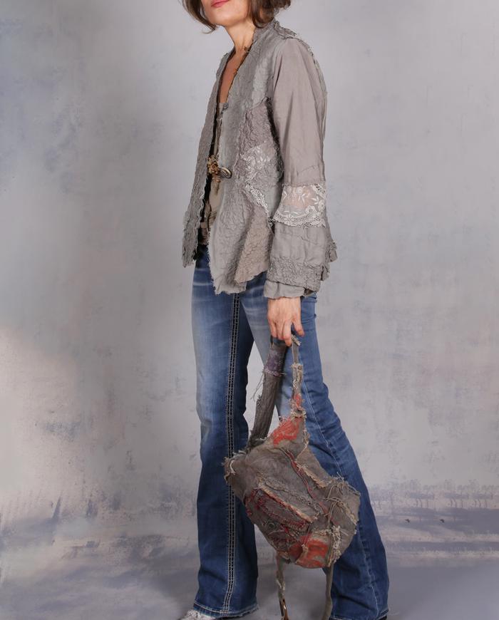 'earth tones and air vibes' highly detailed fitted jacket