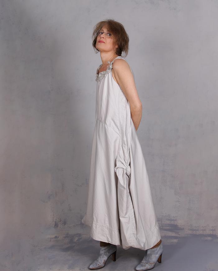 'your summer is waiting' asymmetrical cotton dress