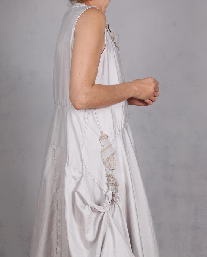 'your summer is waiting' asymmetrical cotton dress