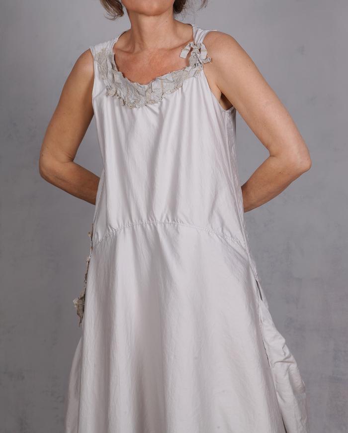 'your summer is waiting' asymmetrical cotton dress