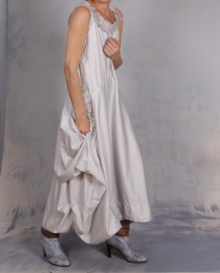 'your summer is waiting' asymmetrical cotton dress