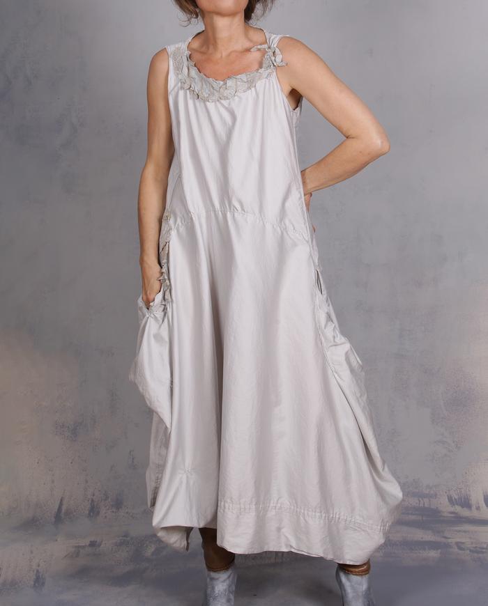 'your summer is waiting' asymmetrical cotton dress