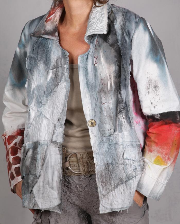'sweet dreams and sunrise' detailed light cotton jacket