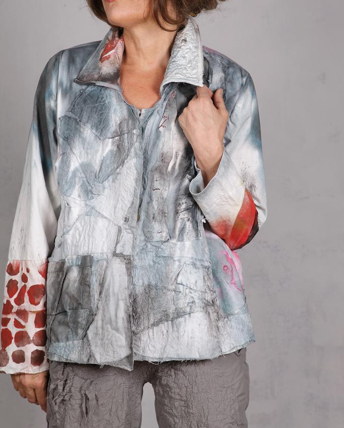 'sweet dreams and sunrise' detailed light cotton jacket