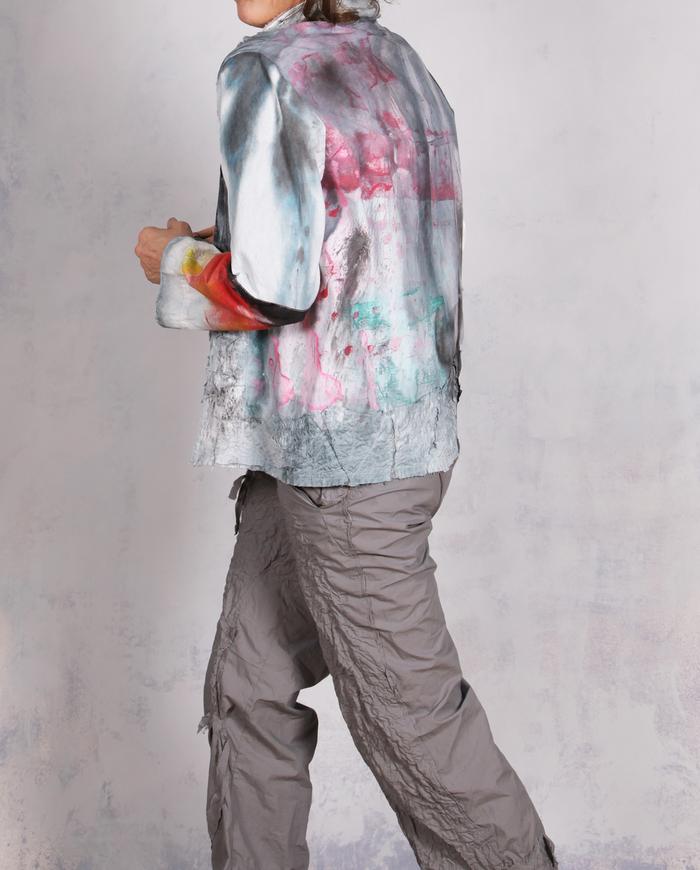 'sweet dreams and sunrise' detailed light cotton jacket