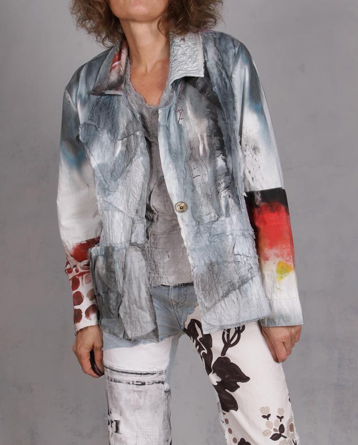 'sweet dreams and sunrise' detailed light cotton jacket
