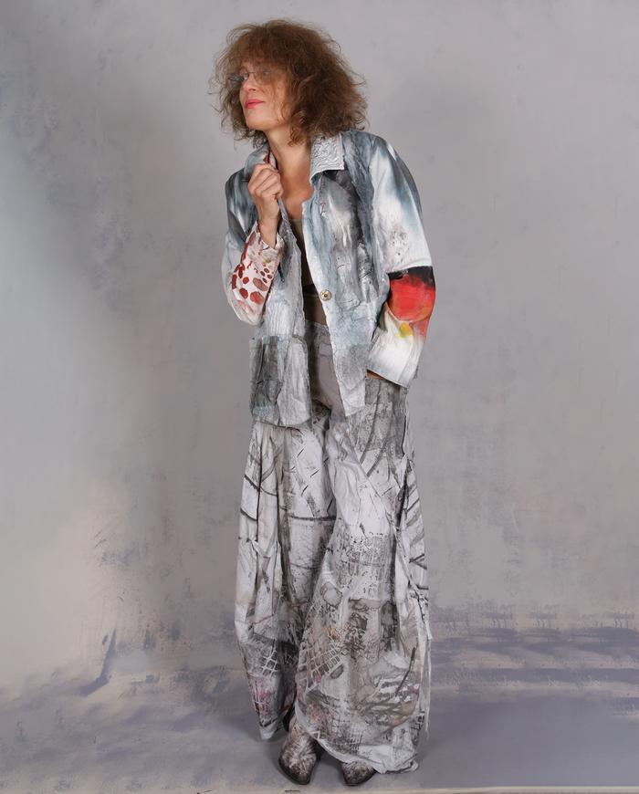 'sweet dreams and sunrise' detailed light cotton jacket