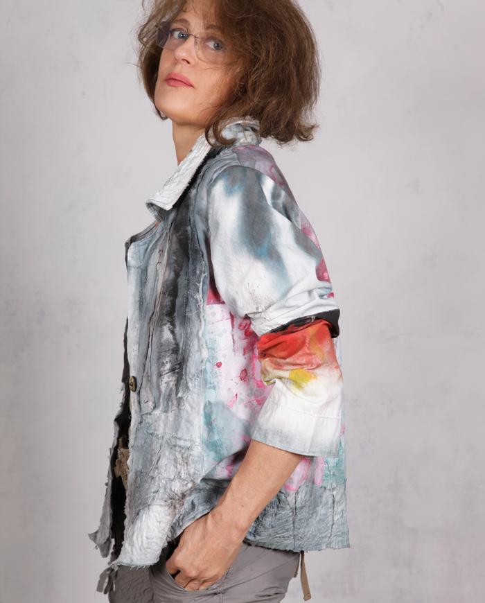'sweet dreams and sunrise' detailed light cotton jacket