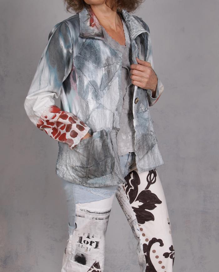 'sweet dreams and sunrise' detailed light cotton jacket