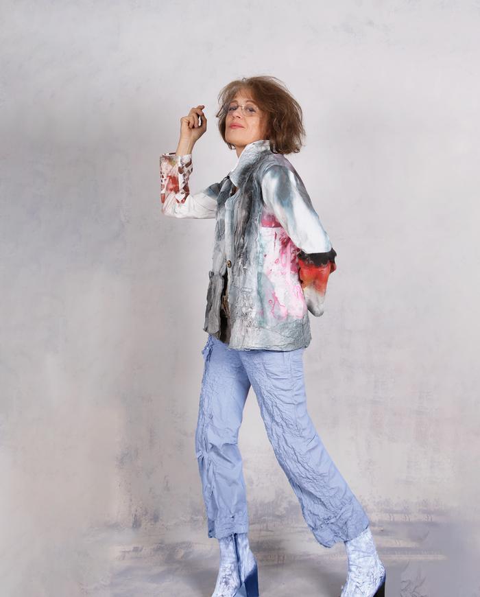 'sweet dreams and sunrise' detailed light cotton jacket