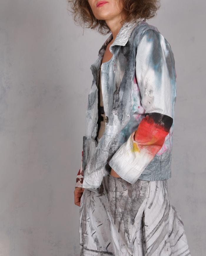 'sweet dreams and sunrise' detailed light cotton jacket