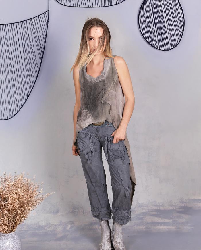 'cinder poplin cargo' lightweight highly detailed pants