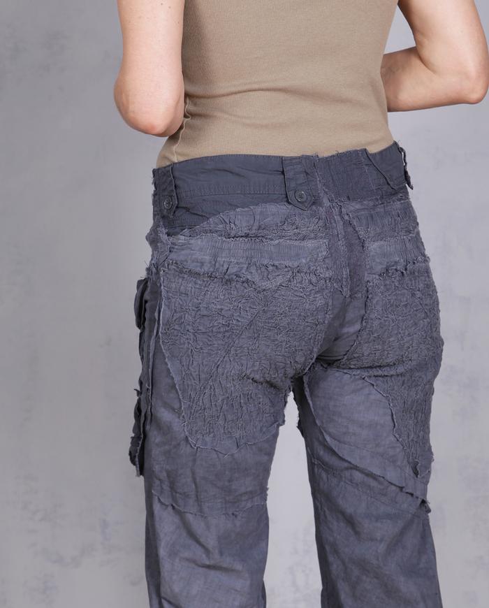 'cinder poplin cargo' lightweight highly detailed pants