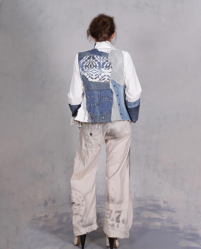 'easy as chinos' hand-printed detailed lightweight pants