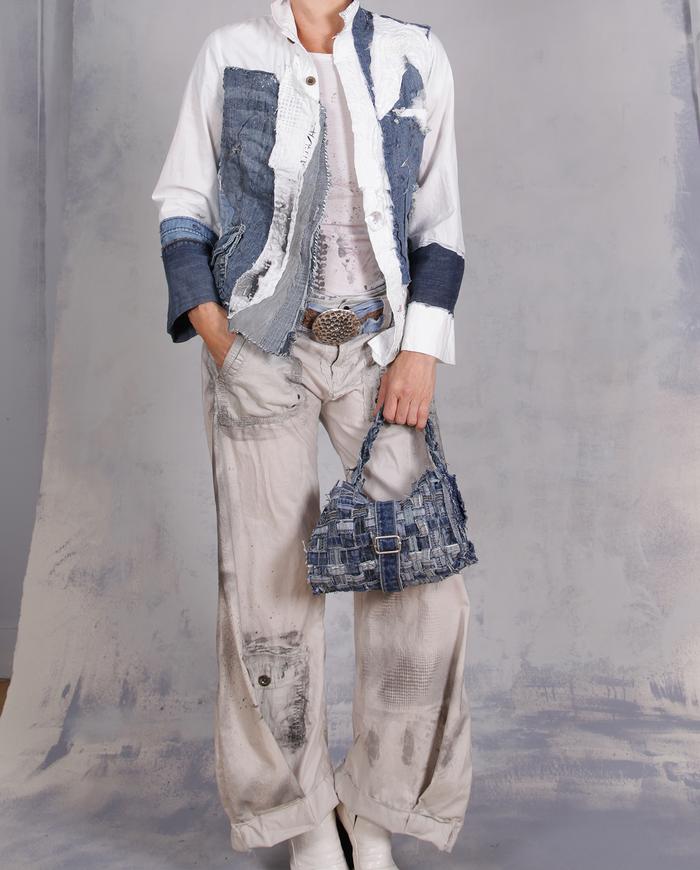 'easy as chinos' hand-printed detailed lightweight pants