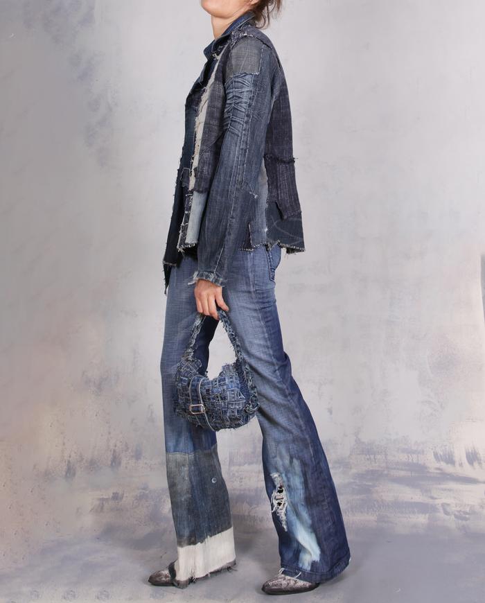 'an indigo moment captured' detailed antique cloth denim jacket