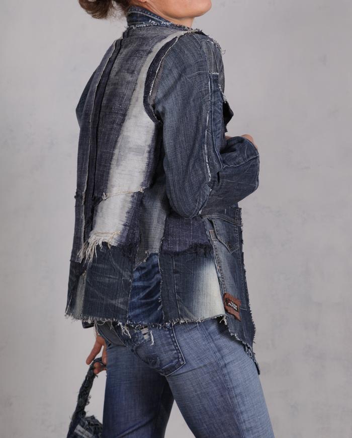 'an indigo moment captured' detailed antique cloth denim jacket